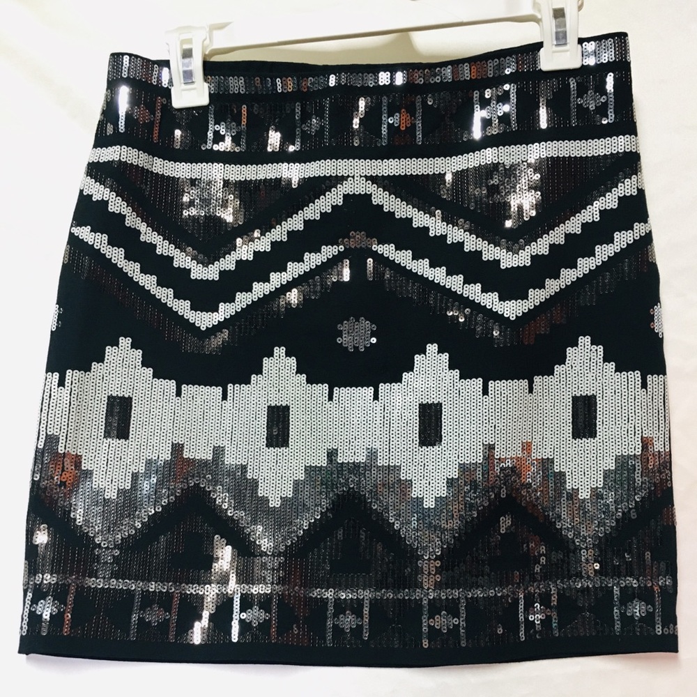 EXPRESS Sequin Sparkly Mini Skirt Size M